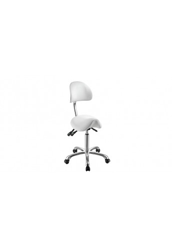 NOBLE Saddle-shaped Stool With Backrest / Stolička v tvare sedla s opierkou 