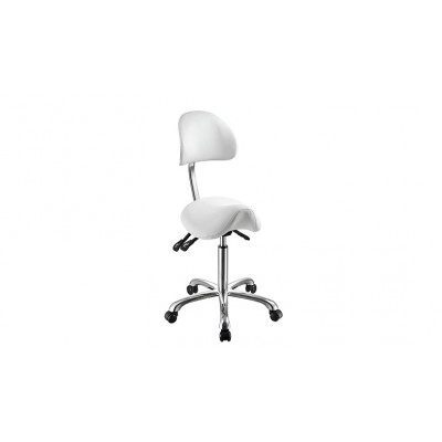 NOBLE Saddle-shaped Stool With Backrest / Stolička v tvare sedla s opierkou 