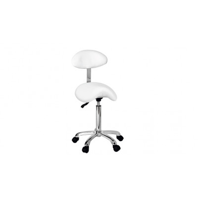 ORGANIC+ Saddle-shaped Stool With Oval Backrest / Stolička v tvare sedla s oválnym operadlom