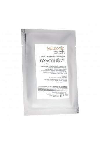 Oxyceutical - Flísová maska s kyselinou yaluronicou  / Oxyceutical - yaluronic patch